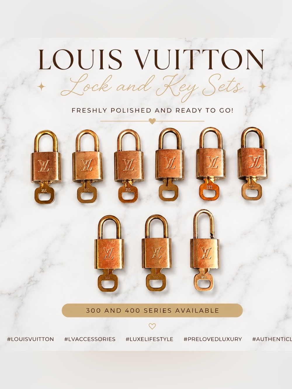 Louis Vuitton Lock & Key Set